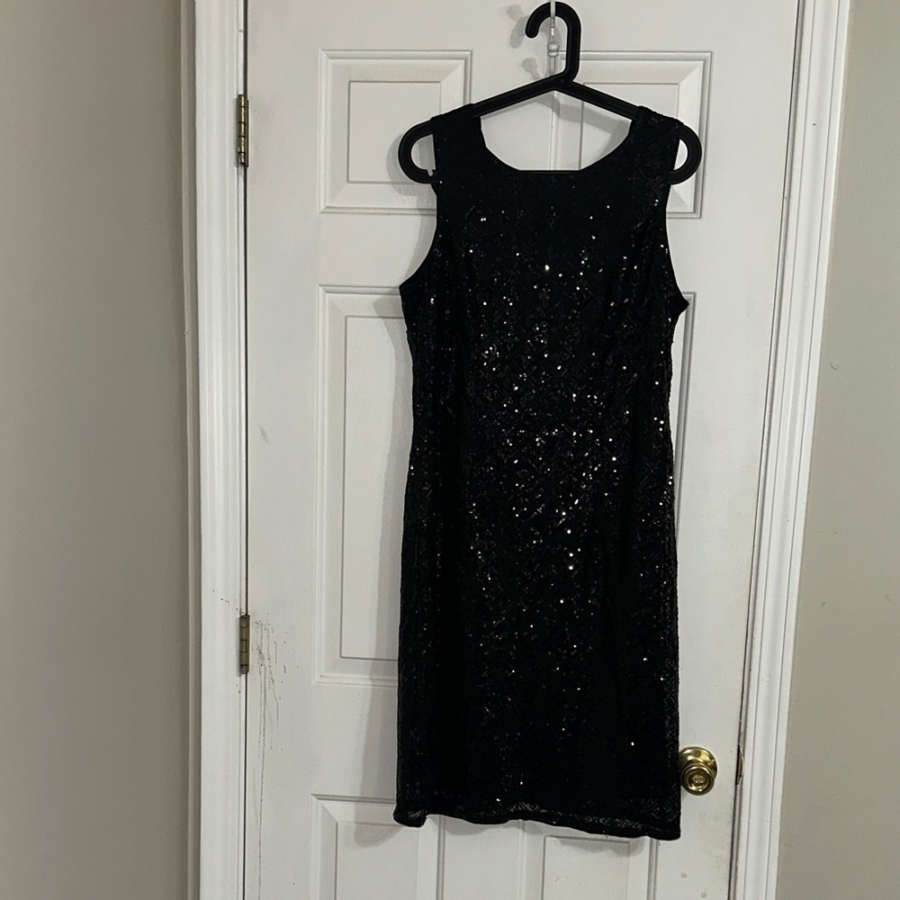 Grace Karin Black Sequin Dress Sz L